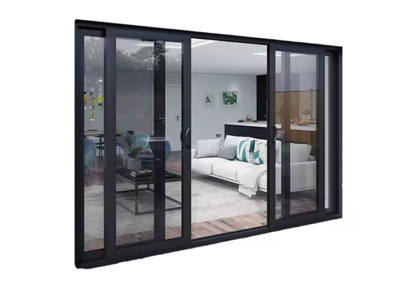 Aluminium sliding door installation